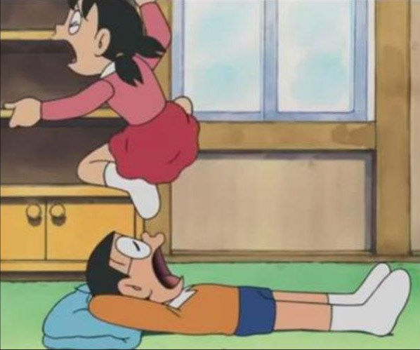 寝てるスキに角オナ